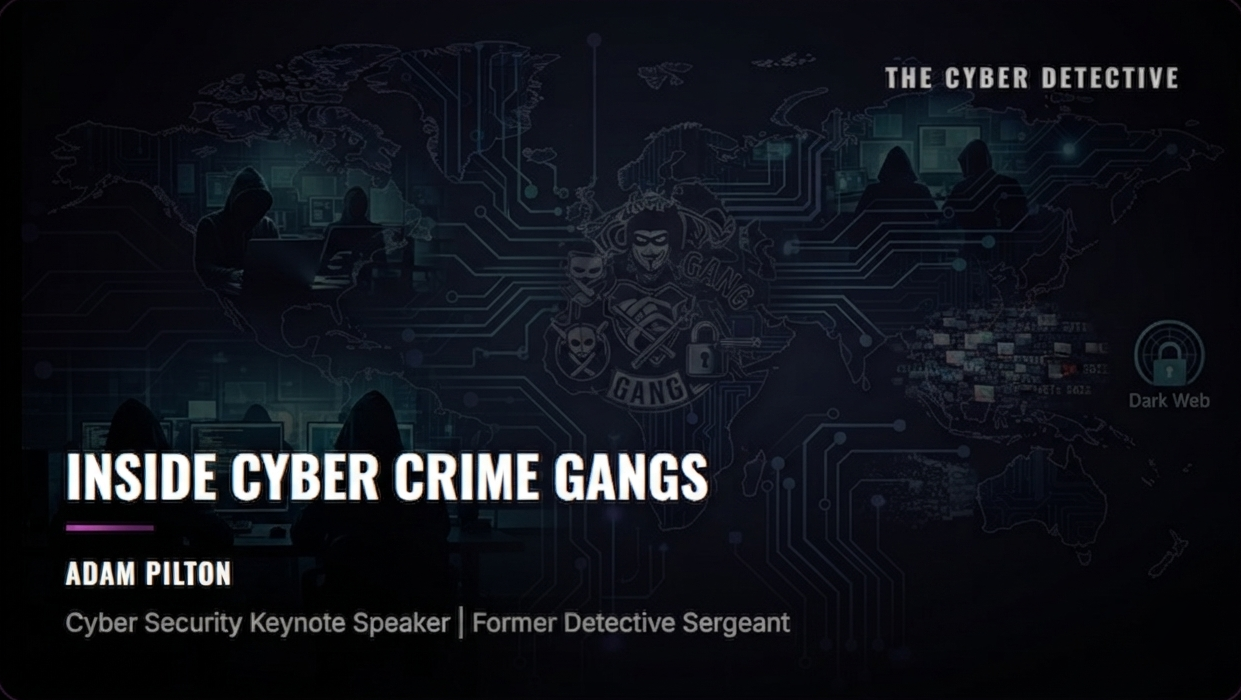 Inside Cyber Crime Gangs — Adam Pilton, Cyber Security Keynote Speaker
