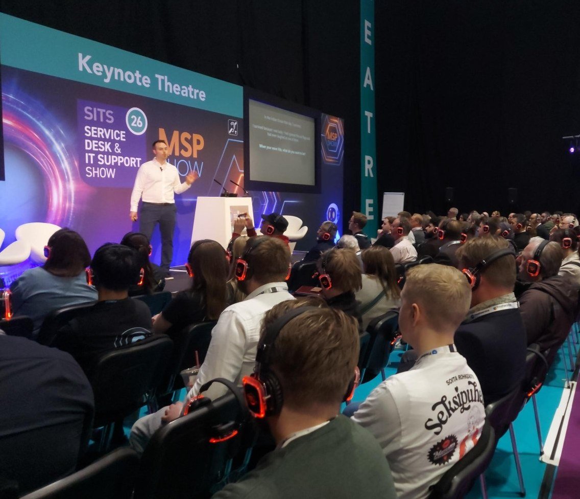 Adam Pilton speaking at The MSP Show